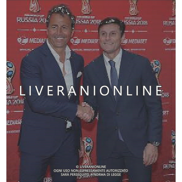 Conferenza Stampa dell\'offerta Mediaset per Russia 2018 Milano - 07.06.2018 Nella Foto: Riccardo Ferri e Javier Zanetti /Ph.Vitez-Ag. Aldo Liverani
