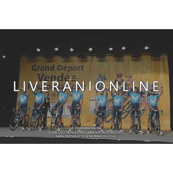 05-07-2018 Presentazione Squadre Tour De France 2018; 2018, Movistar; La Roche Sur Yon; FOTO STEFANO SIROTTI-AG ALDO LIVERANI SAS