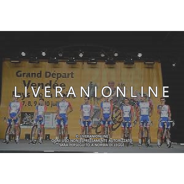 05-07-2018 Presentazione Squadre Tour De France 2018; 2018, Groupama - Fdj; La Roche Sur Yon; FOTO STEFANO SIROTTI-AG ALDO LIVERANI SAS