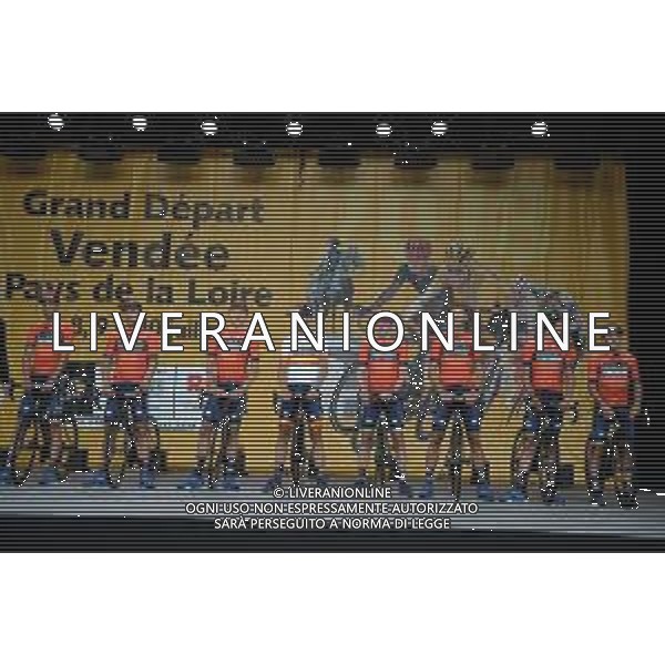 05-07-2018 Presentazione Squadre Tour De France 2018; 2018, Bahrain - Merida; Izaguirre, Gorka; La Roche Sur Yon; FOTO STEFANO SIROTTI-AG ALDO LIVERANI SAS
