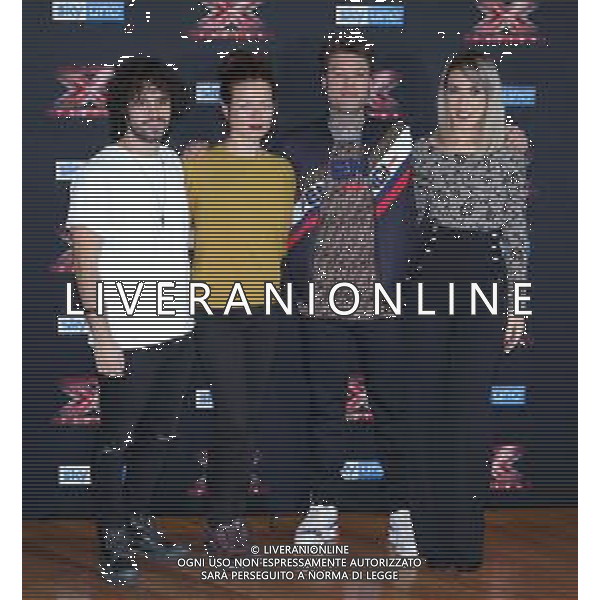 Photocall X Factor XII edizione 2018 Milano - 22.10.2018 Nella Foto: Fedez, Matteo Costanzo, Naomi, Renza Castelli /Ph.Vitez-Ag. Aldo Liverani