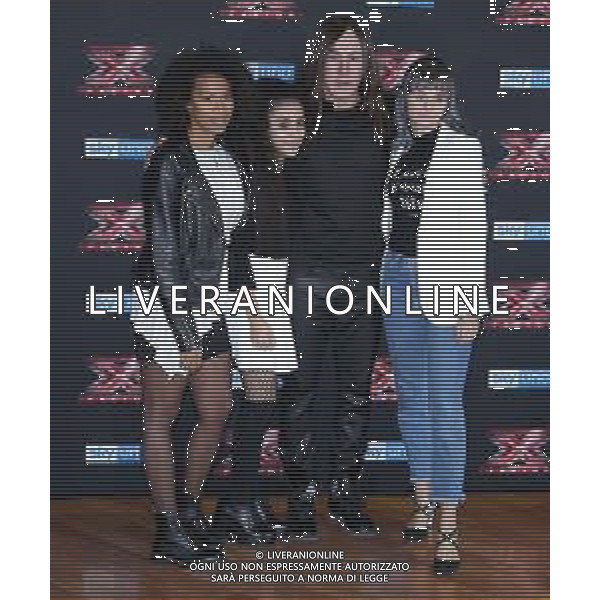 Photocall X Factor XII edizione 2018 Milano - 22.10.2018 Nella Foto: Manuel Agnelli, Luna, Martina Attili, Sherol Dos Santos /Ph.Vitez-Ag. Aldo Liverani