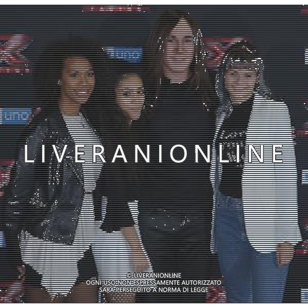 Photocall X Factor XII edizione 2018 Milano - 22.10.2018 Nella Foto: Manuel Agnelli, Luna, Martina Attili, Sherol Dos Santos /Ph.Vitez-Ag. Aldo Liverani