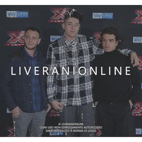 Photocall X Factor XII edizione 2018 Milano - 22.10.2018 Nella Foto: Anastasio, Emanuele Bertelli, Leo Gassmann /Ph.Vitez-Ag. Aldo Liverani