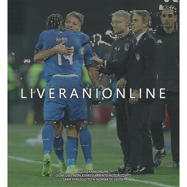 UEFA European Qualifiers Group J Udine - 23.03.2019 Italia-Finlandia Nella Foto:kean esulta con immobile /Ph.Vitez-Ag. Aldo Liverani