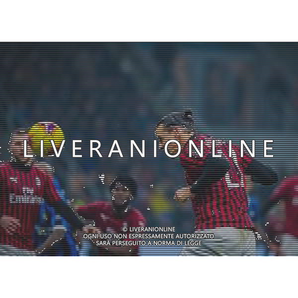 Campionato di Calcio Serie A 2019/2020 Milano, Italia 09/02/2020 Inter vs Milan Nella foto: Zlatan Ibrahimovic of AC Milan scores goal FOTO FABRIZIO CARABELLI-ALESSIO MARINI-AG ALDOL IVERANI SAS
