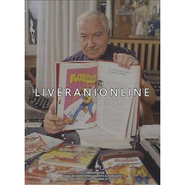 GIOVANNI LUIGI BONELLI, detto GIANLUIGI, Fumettista ed editore italiano, creatore del personaggio di TEX - RETROSPETTIVA. ©ARCHIVIO AGENZIA ALDO LIVERANI SAS