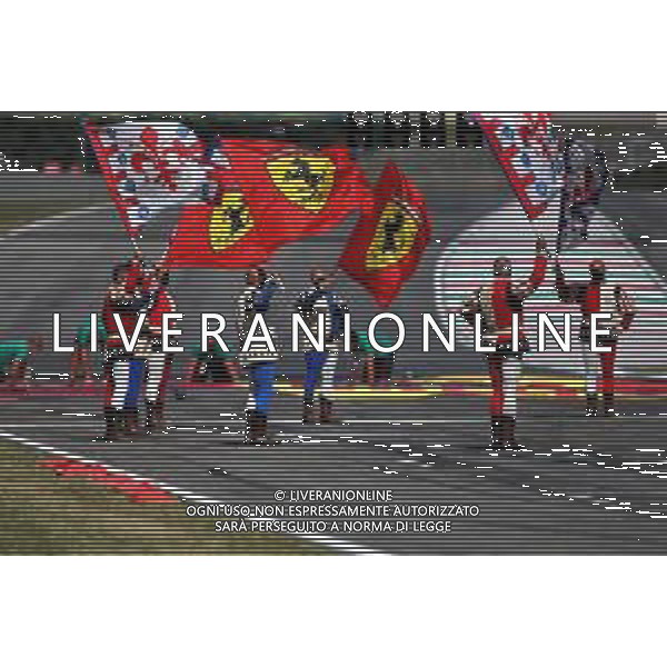 Circuit atmosphere - Ferrari 1000GP celebrations. 13.09.2020. Formula 1 World Championship, Rd 9, Tuscan Grand Prix, Mugello, Italy, Race Day. - www.xpbimages.com, EMail: requests@xpbimages.com © Copyright: Charniaux / XPB Images / AGENZIA ALDO LIVERANI SAS - ITALY ONLY EDITORIAL USE ONLY