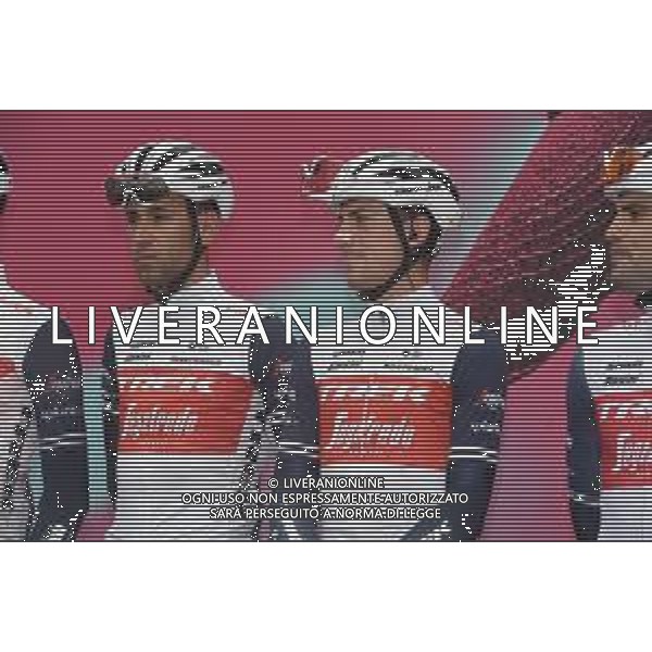 16-10-2020 Giro D\'italia; Tappa 13 Cervia - Monselice; 2020, Trek - Segafredo; Nibali, Vincenzo; Ciccone, Giulio; Cervia; ©SIROTTI / AGENZIA ALDO LIVERANI SAS