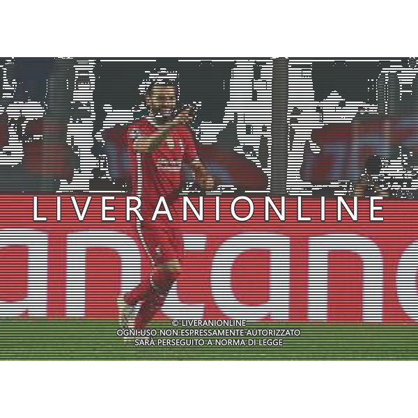 Atalanta-Liverpool Uefa Champions League 2020/2021 3a giornata Bergamo, 3 novembre 2020 Nella foto: Mohamed Salah esulta dopo il gol del 3-0 Ph. Soli - Ag. Aldo Liverani /AGENZIA ALDO LIVERANI SAS