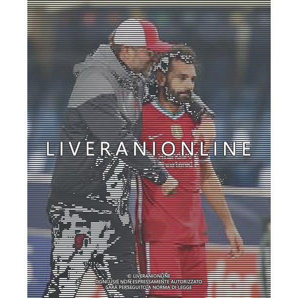 Atalanta-Liverpool Uefa Champions League 2020/2021 3a giornata Bergamo, 3 novembre 2020 Nella foto: Jürgen Klopp e Mohamed Salah a fine gara Ph. Soli - Ag. Aldo Liverani