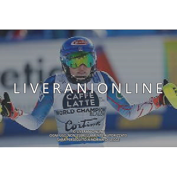 Francesco Scaccianoce/LM - 2021 FIS Alpine World SKI Championships - Slalom - Women - alpine ski race 20 February 2021 - Druscie, cortina (bl), Italy Photo showing: Mikaela Shiffrin (USA) @LM/Francesco Scaccianoce AG ALDO LIVERANI SAS