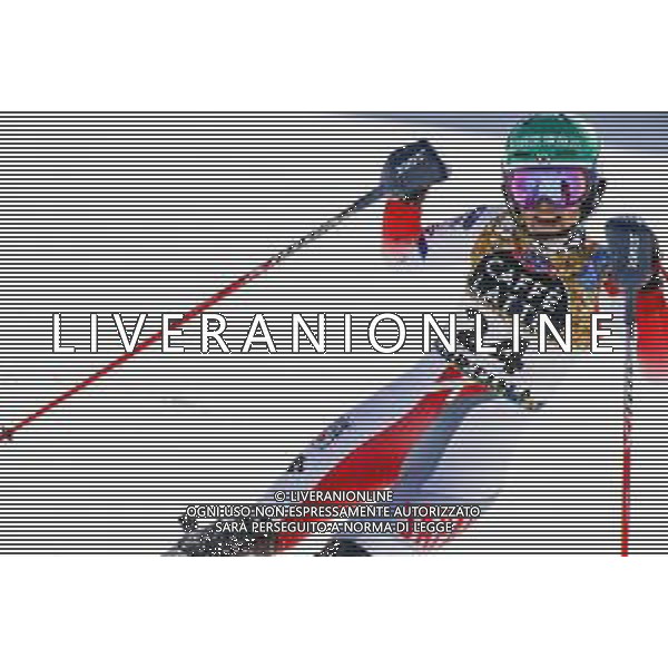 Luca Tedeschi/LM - 2021 FIS Alpine World SKI Championships - Slalom - Women - alpine ski race 20 February 2021 - Druscie, cortina (bl), Italy Photo showing: Asa ANDO (JPN) @LM/Luca Tedeschi AG ALDO LIVERANI SAS