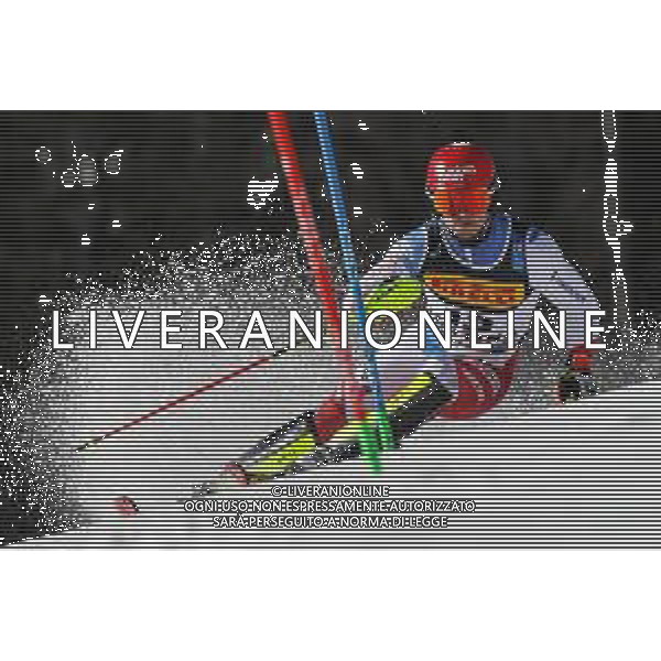 Luca Tedeschi/LM - 2021 FIS Alpine World SKI Championships - Slalom - Men - alpine ski race 21 February 2021 - Druscie, cortina (bl), Italy Photo showing: Loic MEILLARD (SUI) @LM/Luca Tedeschi AG ALDO LIVERANI SAS