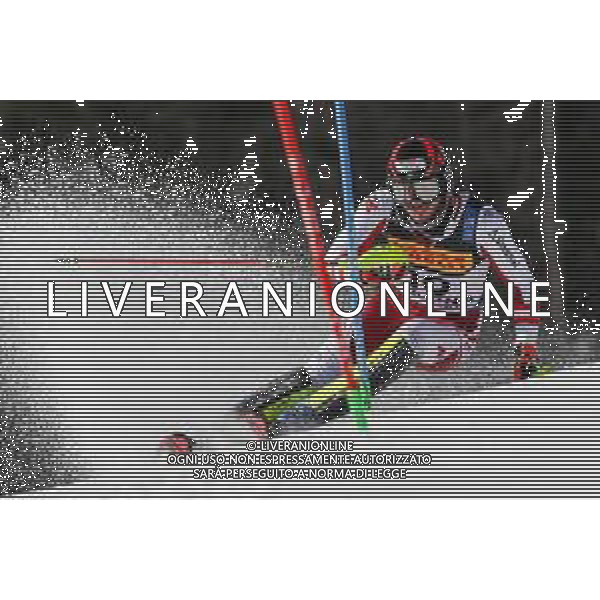 Luca Tedeschi/LM - 2021 FIS Alpine World SKI Championships - Slalom - Men - alpine ski race 21 February 2021 - Druscie, cortina (bl), Italy Photo showing: Michael MATT (AUT) @LM/Luca Tedeschi AG ALDO LIVERANI SAS