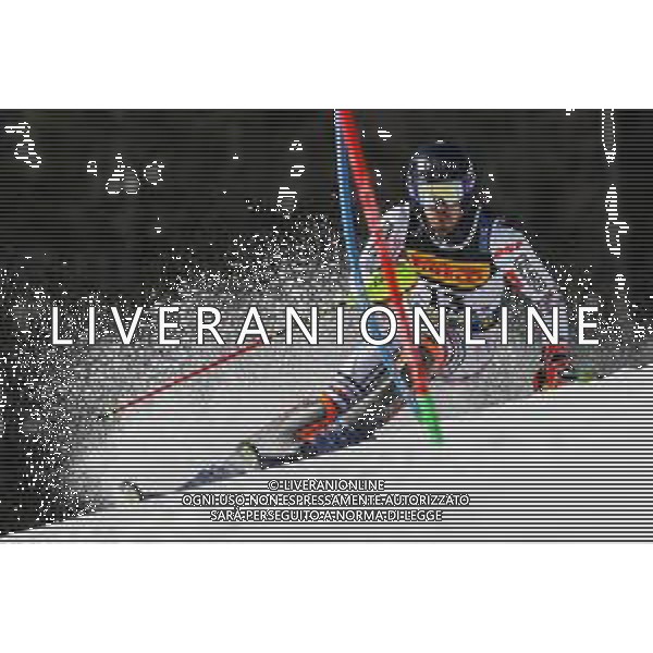 Luca Tedeschi/LM - 2021 FIS Alpine World SKI Championships - Slalom - Men - alpine ski race 21 February 2021 - Druscie, cortina (bl), Italy Photo showing: Victor MUFFAT-JEANDET (FRA) @LM/Luca Tedeschi AG ALDO LIVERANI SAS