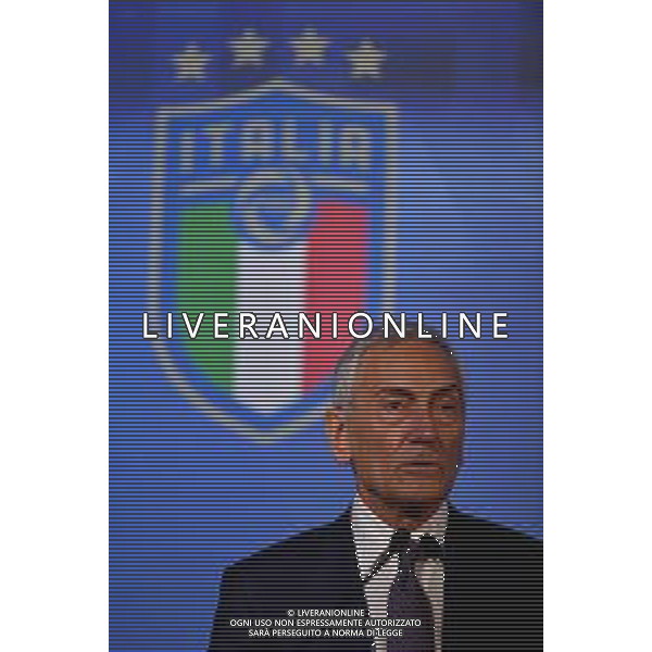 ROME, ITALY - FEBRUARY 22: FIGC President Gabriele Gravina attends the FIGC Elective Assembly at Cavalieri Waldorf Astoria Hotel on February 21, 2021 in Rome, Italy. (Photo by Marco Rosi/Getty Images) Ufficio Stampa Figc /Agenzia Aldo Liverani Sas