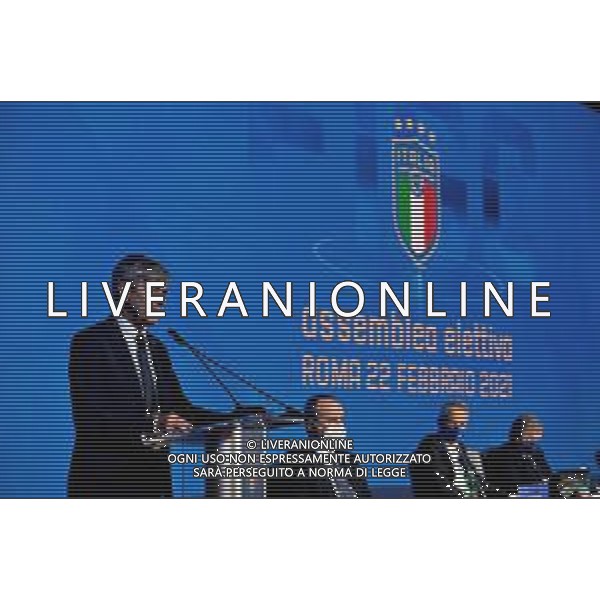 ROME, ITALY - FEBRUARY 22: AIA President Alfredo Trentalange attends the FIGC Elective Assembly at Cavalieri Waldorf Astoria Hotel on February 21, 2021 in Rome, Italy. (Photo by Marco Rosi/Getty Images) Ufficio Stampa Figc /Agenzia Aldo Liverani Sas