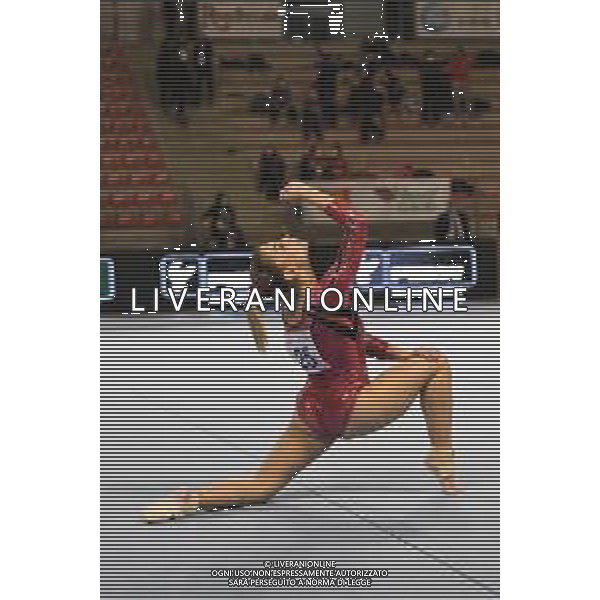 Tomasii/LMedia - Artistic Gymnastics - Italian Serie A1 - Gymnastics 06 March 2021 - PalaPrometeo, ancona, Italy Photo showing: Lara Mori (Esercito) floor @Tomasii/LMedia AG ALDO LIVERANI SAS