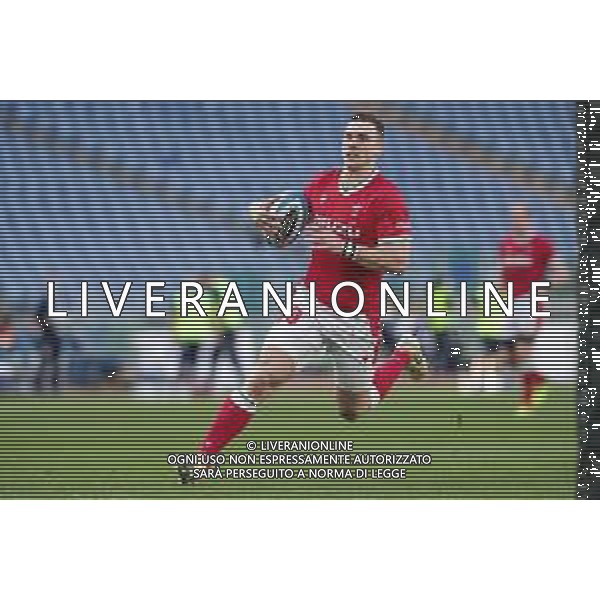 Marianiu/LMedia - 2021 Guinness Six Nations Rugby - Italy vs Wales - Rugby Six Nations match 13 March 2021 - Stadio Olimpico, rome, Italy Photo showing: George North (Wales) @Marianiu/LMedia AG ALDO LIVERANI SAS