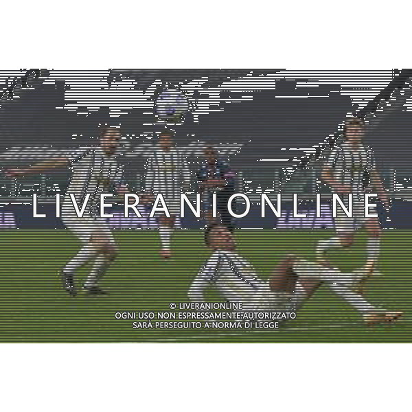 ©Falzone/Agenzia Aldo Liverani Torino 06.02.2021 Stadio Allianz Stadium 07.04.2021 Juventus vs Napoli Serie A Tim 2020-2021 Nella foto : CHIELLINI-ALEX SANDRO-DE LIGT
