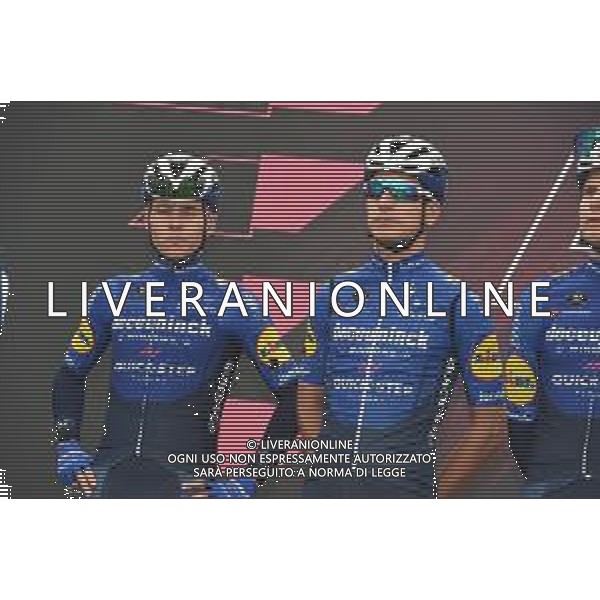 09-05-2021 Giro D\'italia; Tappa 02 Stupinigi - Novara; 2021, Deceuninck - Quick Step; Evenepoel, Remco; Almeida, Joao; Stupinigi; ©SIROTTI / AGENZIA ALDO LIVERANI SAS