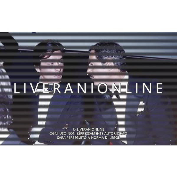Alain Delon con Nino Manfredi archivio Giovanni liverani / AgAldo liverani