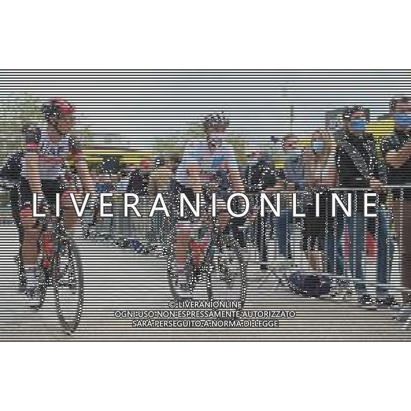 28-06-2021 Tour De France; Tappa 03 Lorient - Pontivy; 2021, Uae - Emirates; Formolo, Davide; Pogacar, Tadej; Lorient; ©SIROTTI/AGENZIA ALDO LIVERANI SAS