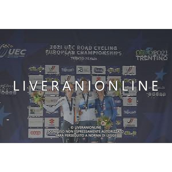 09-09-2021 European Championships Cronometro U23 Women; 2021, Italia; 2021, Germany; Guazzini, Vittoria; Ludwig, Hannah; Pirrone, Elena; Trento; ©SIROTTI/AGENZIA ALDO LIVERANI SAS