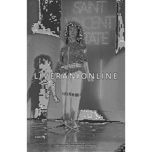 La Cantante Cinzia Corrado a Saint Vincent Estate 1985 - Retrospettiva ©Archivio Giovanni Liverani/ AGENZIA ALDO LIVERANI SAS