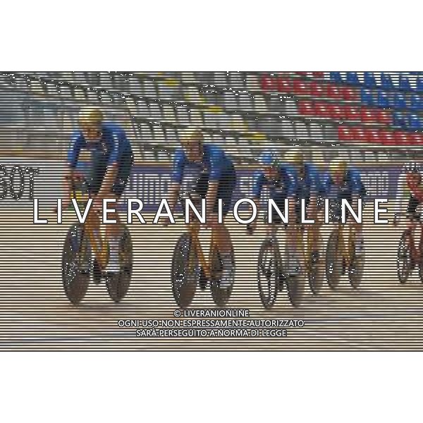 19-10-2021 Allenamento Mondiali Pista Roubaix 2021; 2021, Italia; Ganna, Filippo; Viviani, Elia; Roubaix; ©SIROTTI/AGENZIA ALDO LIVERANI SAS
