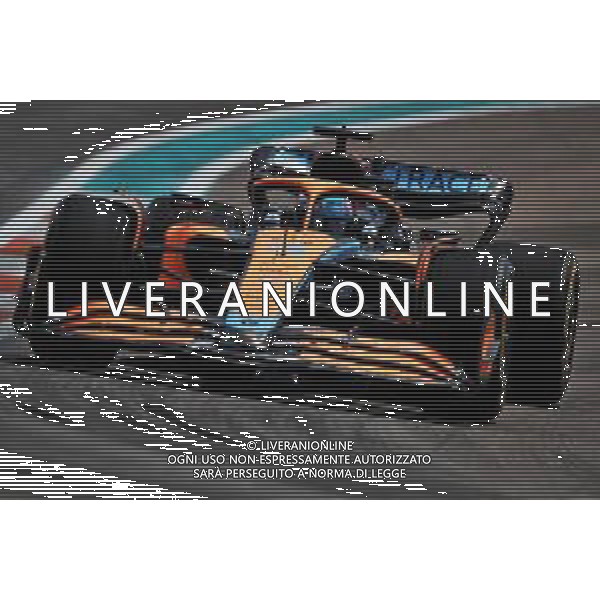 Daniel Ricciardo (AUS) McLaren MCL36. 06.05.2022. Formula 1 World Championship, Rd 5, Miami Grand Prix, Miami, Florida, USA, Practice Day. - www.xpbimages.com, EMail: requests@xpbimages.com © Copyright: Coates / XPB Images/AGENZIA ALDO LIVERANI SAS - ITALY ONLY EDITORIAL USE ONLY