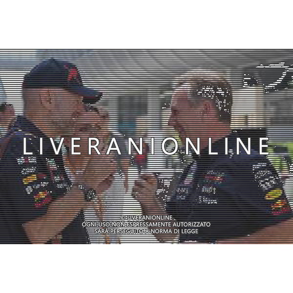 (L to R): Adrian Newey (GBR) Red Bull Racing Chief Technical Officer with Christian Horner (GBR) Red Bull Racing Team Principal. 07.05.2022. Formula 1 World Championship, Rd 5, Miami Grand Prix, Miami, Florida, USA, Qualifying Day. - www.xpbimages.com, EMail: requests@xpbimages.com © Copyright: Bearne / XPB Images/ AGENZIA ALDO LIVERANI SAS - ITALY ONLY EDITORIAL USE ONLY