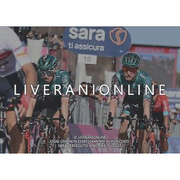 10-05-2022 Giro D\'italia; Tappa 04 Avola - Etna; 2022, Bora - Hansgrohe; Hindley, Jai; Kelderman, Wilko; Etna; ©SIROTTI / AGENZIA ALDO LIVERANI SAS