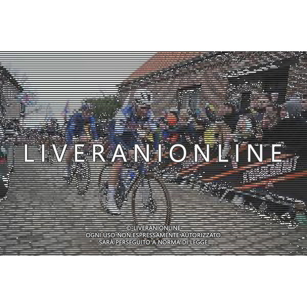 02-04-2023 Tour Des Flandres; 2023, Soudal - Quickstep; Alaphilippe, Julian; Old Kwaremont; ©SIROTTI / AGENZIA ALDO LIVERANI SAS