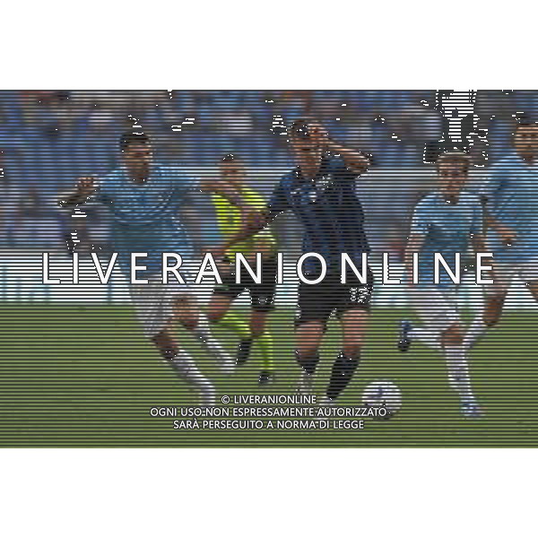 Lazio vs Atalanta - Campionato Serie A TIM - 8 giornata - Stadio Olimpico - Roma 08-10-2023 nella foto Romagnoli e De Ketelaere FOTO FEDERICO GAETANO-AG ALDO LIVERANI SAS
