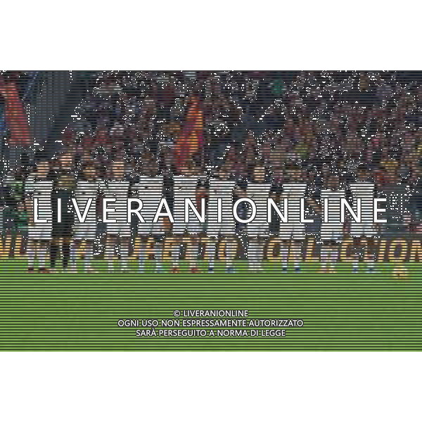US Lecce team line up during the Italian soccer Serie A match AS Roma vs US Lecce on November 5, 2023 at Olympic Stadium in Rome, Italy. Photo by Emmanuele Mastrodonato/ag. Aldo Liverani sas