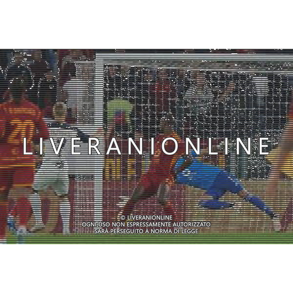 Pontus Almqvist of US Lecce scores a goal of during the Italian soccer Serie A match AS Roma vs US Lecce on November 5, 2023 at Olympic Stadium in Rome, Italy. Photo by Emmanuele Mastrodonato/ag. Aldo Liverani sas