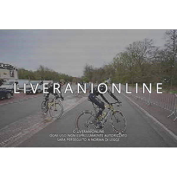 04-04-2024 Allenamento Paris - Roubaix 2024; 2024, Visma - Lease A Bike; Arenberg; ©SIROTTI / AGENZIA ALDO LIVERANI SAS