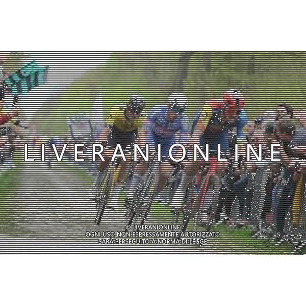 07-04-2024 Paris - Roubaix; 2024, Lidl - Trek; 2024, Alpecin - Deceuninck; Pedersen, Mads; Philipsen, Jasper; Arenberg; ©SIROTTI / AGENZIA ALDO LIVERANI SAS