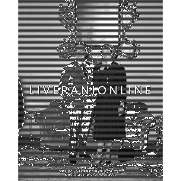 S.A.S. Principe Ranieri di Monaco con la moglie Grace Kelly a Roma nel 1958 Ph archivio Ag. Aldo Liverani retrospettiva