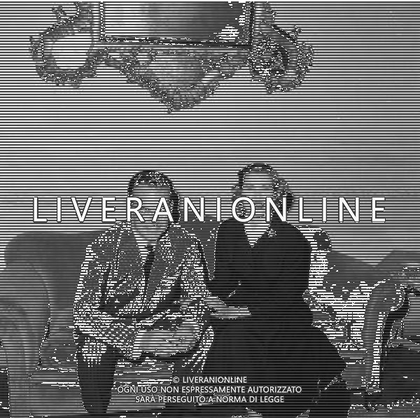 S.A.S. Principe Ranieri di Monaco con la moglie Grace Kelly a Roma nel 1958 Ph archivio Ag. Aldo Liverani retrospettiva